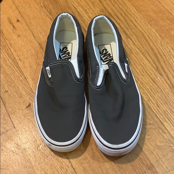 Vans Shoes - Gray vans slip on